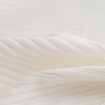 Tissu velours cotelé écru