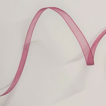 Ruban organza uni 6 mm cerise