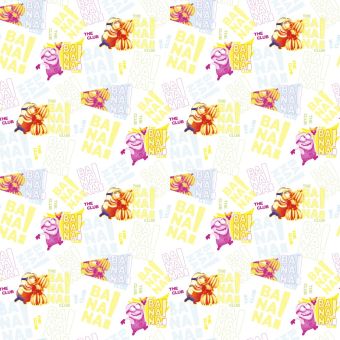 Tissu coton Les Minions et bananes