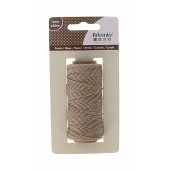 Pelote ficelle coton taupe 1mx60m