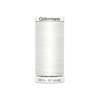 Bobine de fil pour tout coudre Gütermann - Blanc - COL 800
