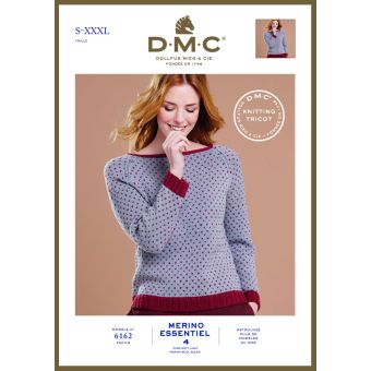 Modèle Merino Essentiel 4 pull plumetis femme 