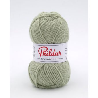 Pelote de fil à tricoter Super Baby tilleul - Phildar