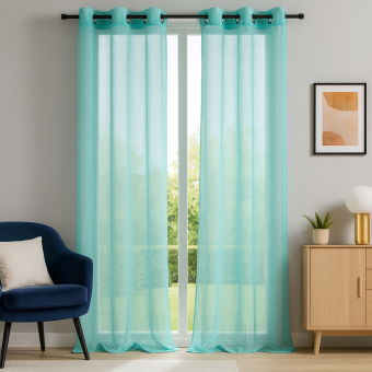 Voilage Jim turquoise 140x240 cm