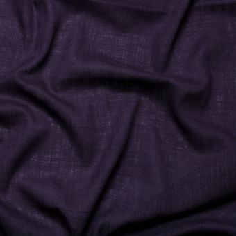 Toile légère viscose lin bleu marine