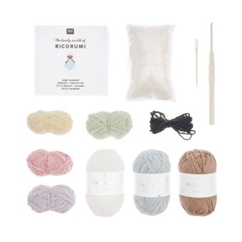 Kit DIY - Crochet doudou arc-en-ciel Ricorumi - RICO DESIGN
