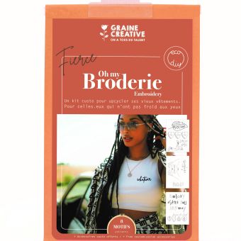 Kit DIY - Broderie sur vêtement thème fierce