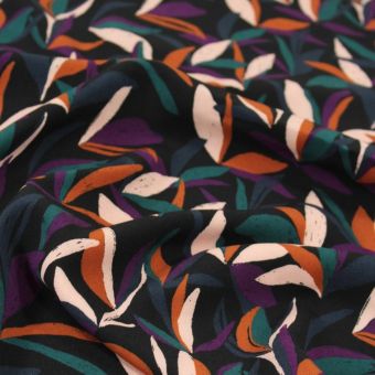Tissu viscose Mowgli multicolore - Églantine et Zoé