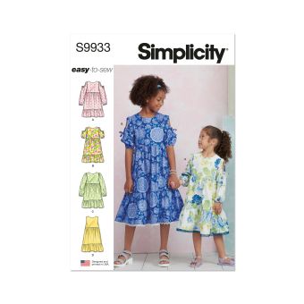 Simplicity Patron De Couture Pour Enfant 1211 D' T Robes En 6