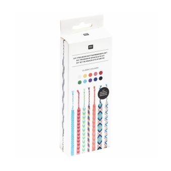 Kit DIY bracelet de l'amitié brésilien - Classic Colours - Rico Design