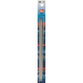 Aiguilles à tricoter doubles pointes, gris perle ou gris
