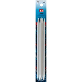 Aiguilles à tricoter doubles pointes, gris perle ou gris