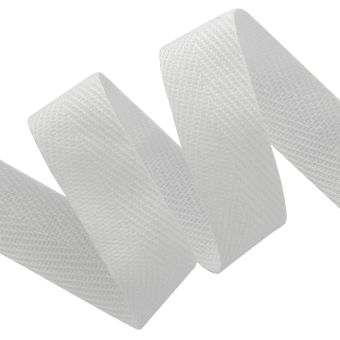 Ruban sergé coton blanc 20mm