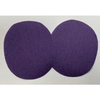 Lot de 2 renforts thermocollants denim violet