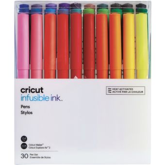 CRICUT - 30 STYLOS ASSORTIS POINTE FINE INFUSIBLE INK