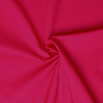 Tissu popeline de coton Fuchsia - designers-factory (1m x 1m46)
