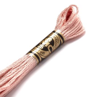 Fil mouliné à broder - Tons roses-violets - COL 224