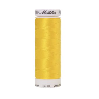 Bobine de fil à broder Mettler Poly Sheen jaune col 0600
