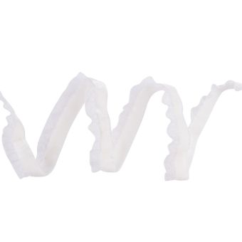 Ruban velours volant organza 15mm