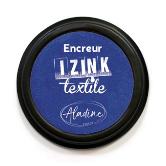 Encreur textile izink bleu fonce indigo