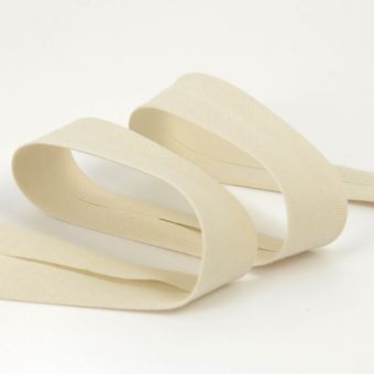 Biais coton bio 20mm écru