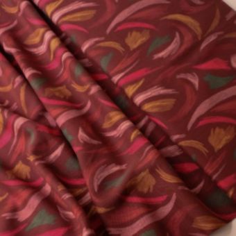 Tissu viscose Frisson brique- Lise Tailor