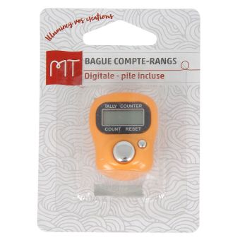Compteur de rang bague orange MT