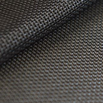 Toile grille ajourée mobilier extérieur PVC - qualité siège - noir 
