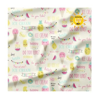 Tissu lycra maillots de bain glaces vendu par 50 cm