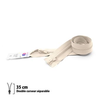 Eclair Prym - Fermeture Z68, séparable 6 mm double curseur - 35cm
