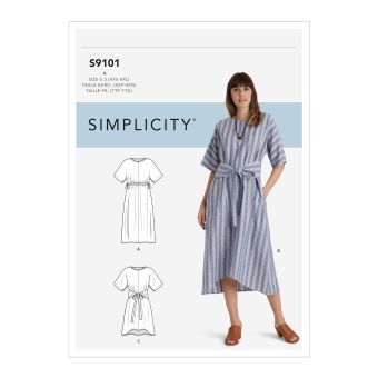 Patron Simplicity S9101.A - Robe Femme Oversize 32 - 54
