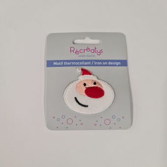Motif tête de Père Noël