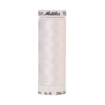 Bobine de fil à broder Mettler Poly Sheen blanc col.010
