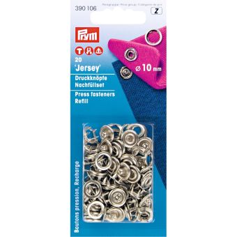 Recharge pour boutons pression sans couture, 10mm