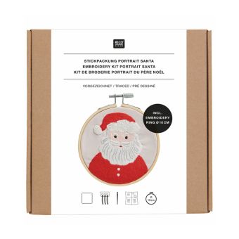Kit Broderie - Portrait du Père-Noël - Rico Design