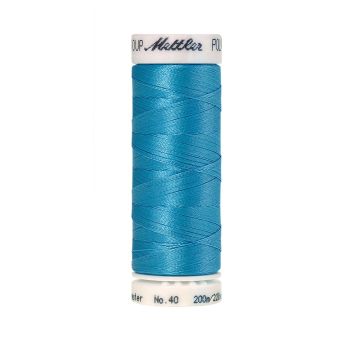 Fil à broder Mettler Poly Sheen bleu  col 3910