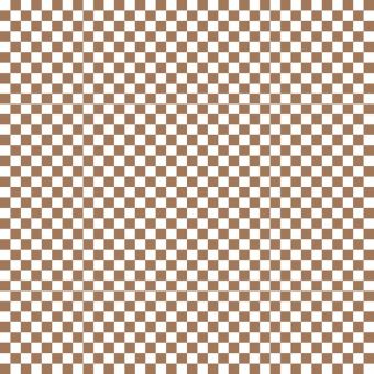 Tissu Impermeable Damier 94 Marron Beige, coupon 1m x laize (155cm)