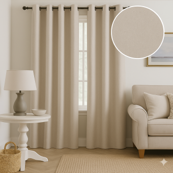 Rideau occultant nankin greige Autriche 140x250cm