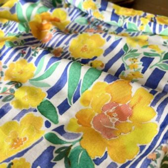 TIssu popeline de viscose Santi multico - My Dress Made