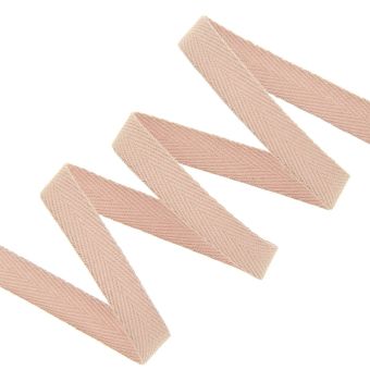 Ruban sergé chevron 10mm vieux rose