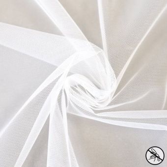 Moustiquaire fine alvéole mesh blanc grande laize 300cm