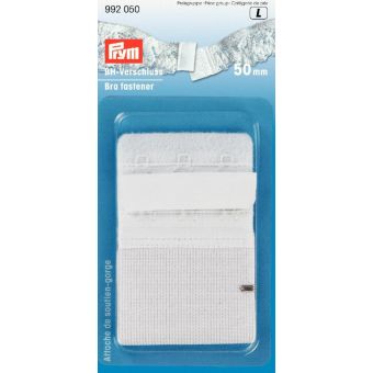 Attache de soutien-gorge, 50mm, blanc