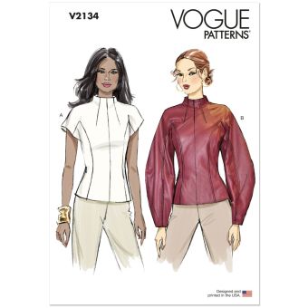 Patron V2134U5 haut entonnoir pour femme du 44 au 52 - Vogue