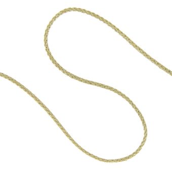 Cordon coton 100% metallisé doré 2mm