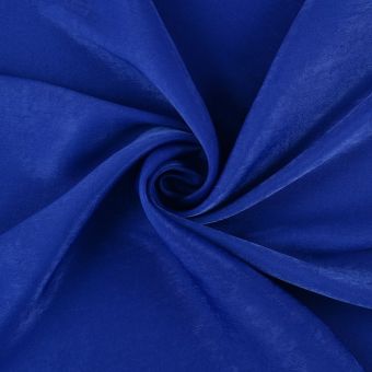 Tissu satin polyester marbré recyclé uni marine