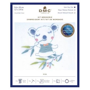 Kit broderie Mika le koala avec tambour DMC