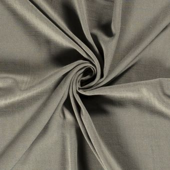 Toile viscose lin unie sauge