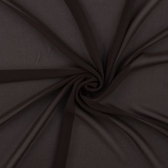 Tissu mousseline lourde chocolat