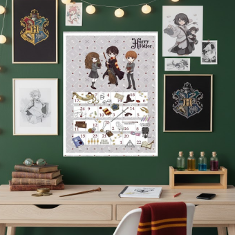 Panneau calendrier de l'avent Harry Potter