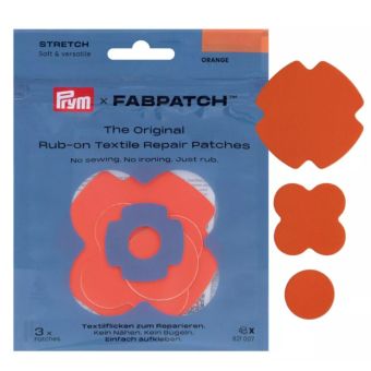 Lot de 3 patchs réparation Rub-On stretch orange - Prym